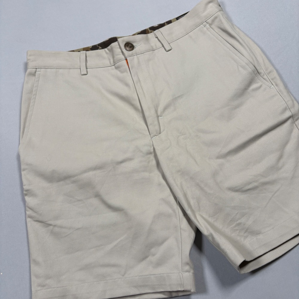 Ball and Buck 6 Point Short Mens 30 Tan Chino Cotton Twill Camo Made in USA